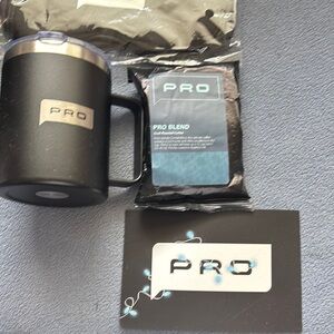 PRO Black Mug and Coffee Blend Set